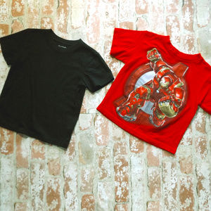 Ironman and Black T-shirts